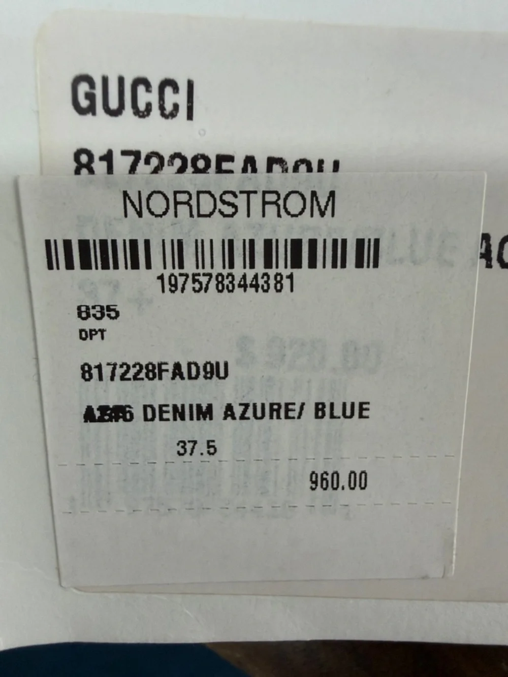 NWT dust bag authentic Gucci Blue Denim GG Horsebit Espadrille Sandals - Picture 7 of 9